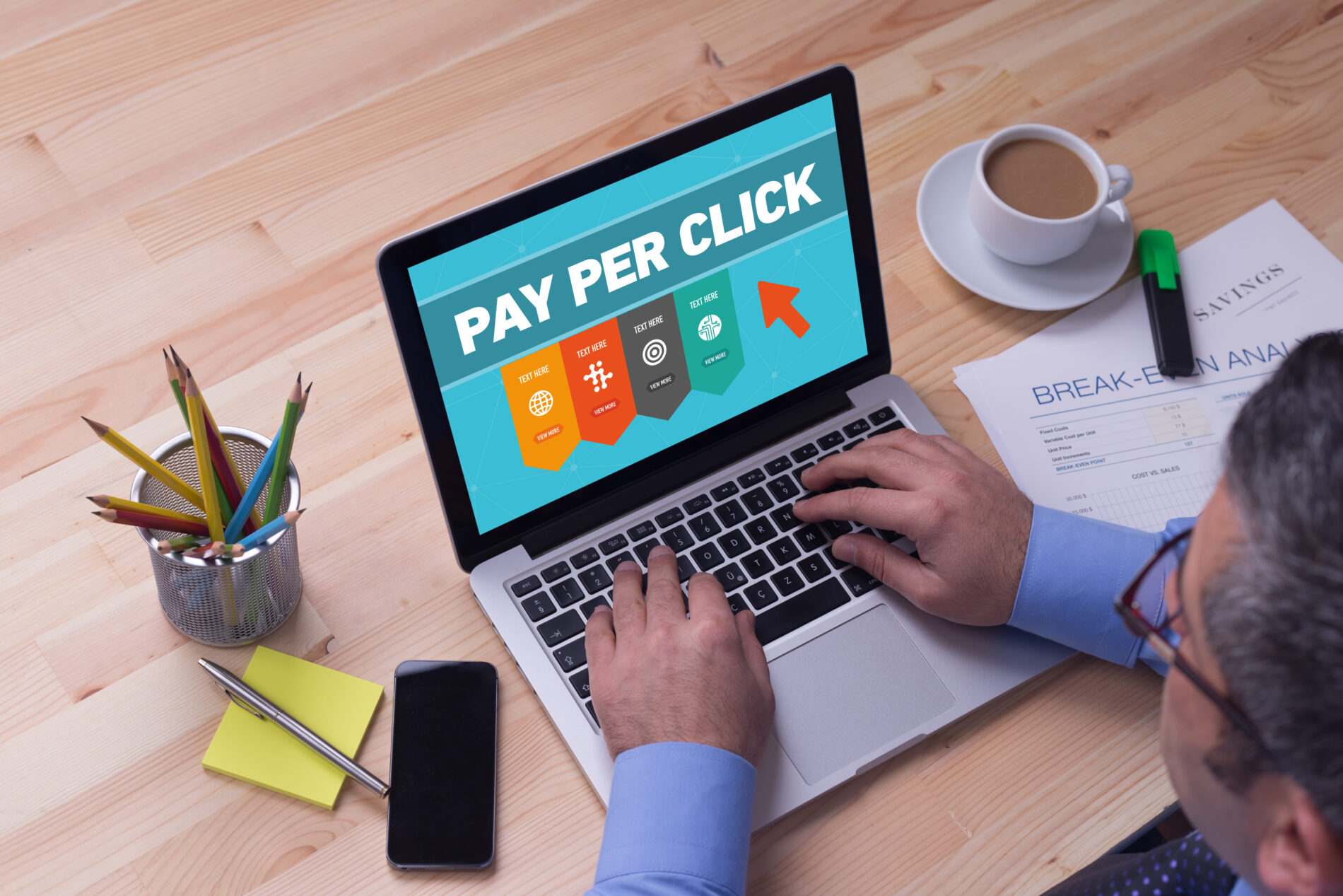 pay per click plan on laptop