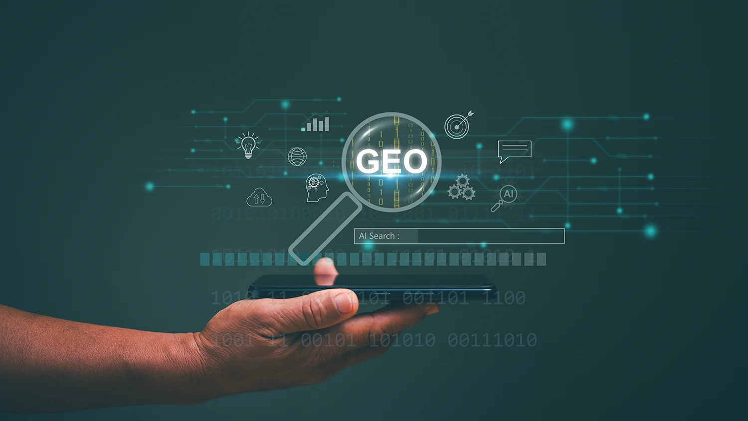 Generative Engine Optimization (GEO) concept.