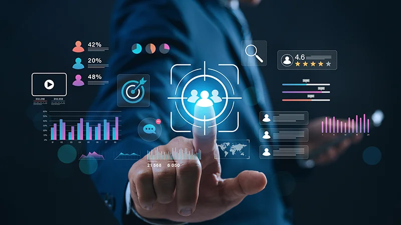 Digital marketing strategy and audience targeting concept.