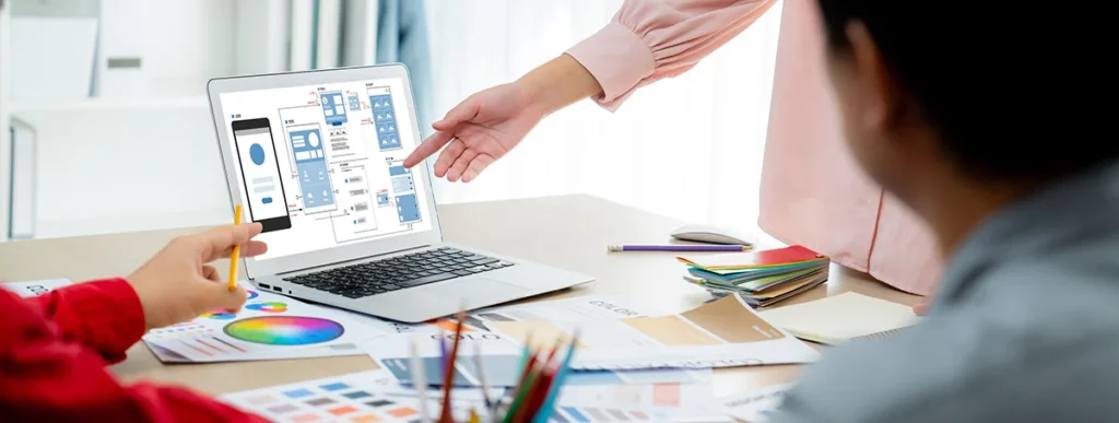 UX UI design process for brisk mobile application and website