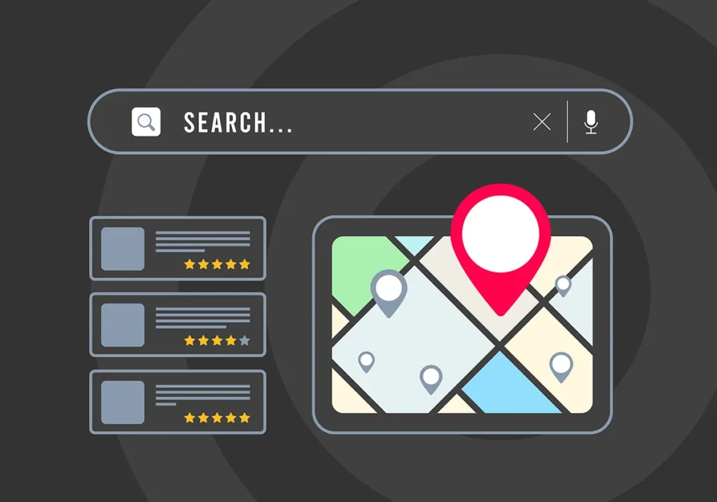 Local Search - small business SEO marketing strategy based on consumer near me searches.